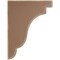 Ekena Millwork 1 3/4"W x 7 1/4"D x 9 1/2"H Bedford Wood Vintage Decor Bracket, Weathered Brown BKTWD02X07X10BEBR - alternate 3